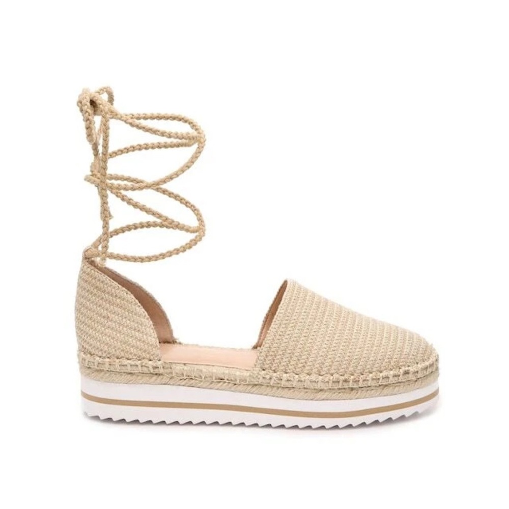 Jennifer Lopez Gold Espadrille Platform Slip Ons - Picture 8 of 12